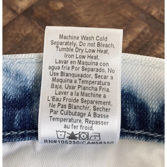 Current Elliott Jeans Womens Size 25 Indigo Summer Tie Dye The Fling Made In USA - Picture 8 of 10